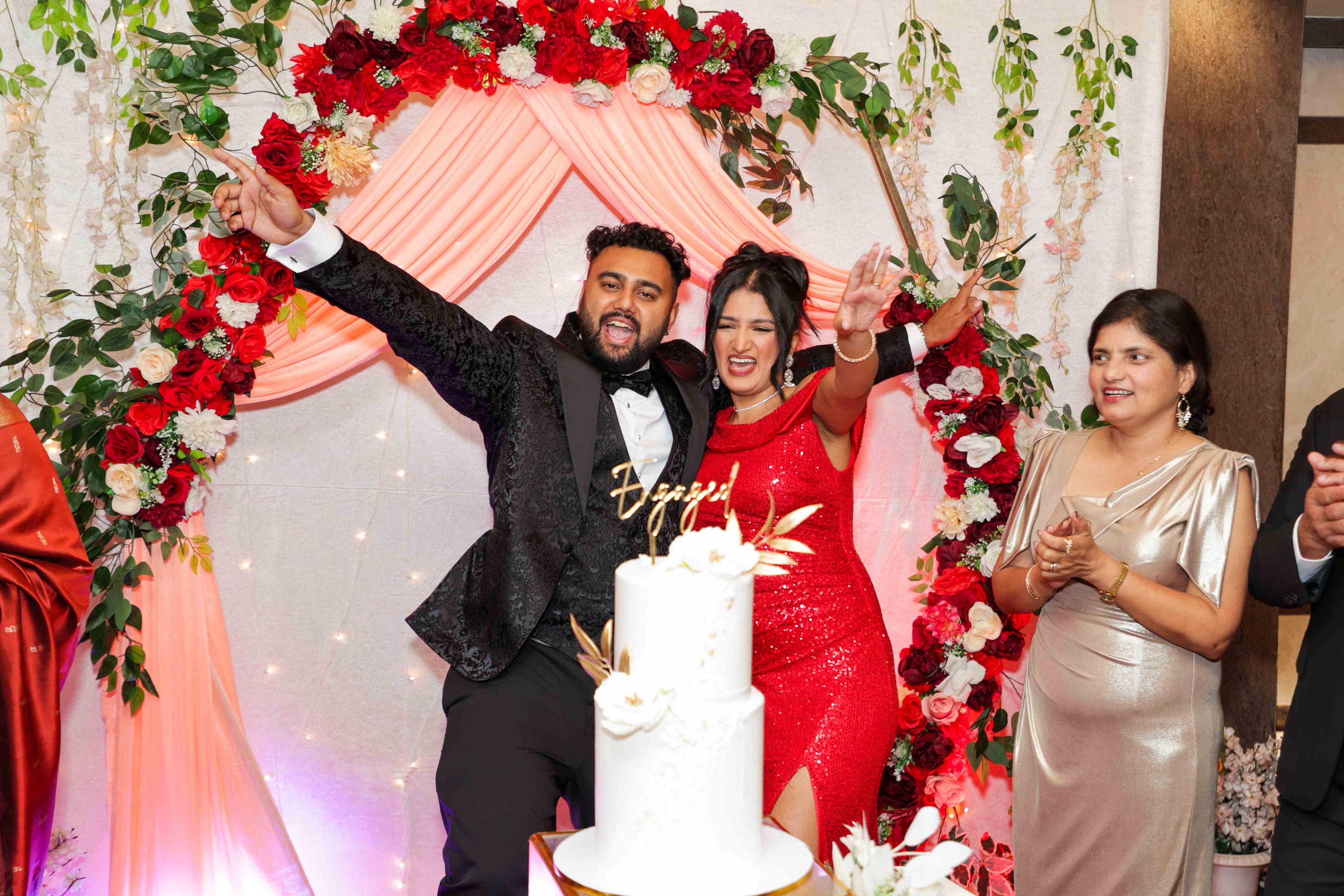 Professional multi-camera wedding live streaming setup at the venue by PK Photography