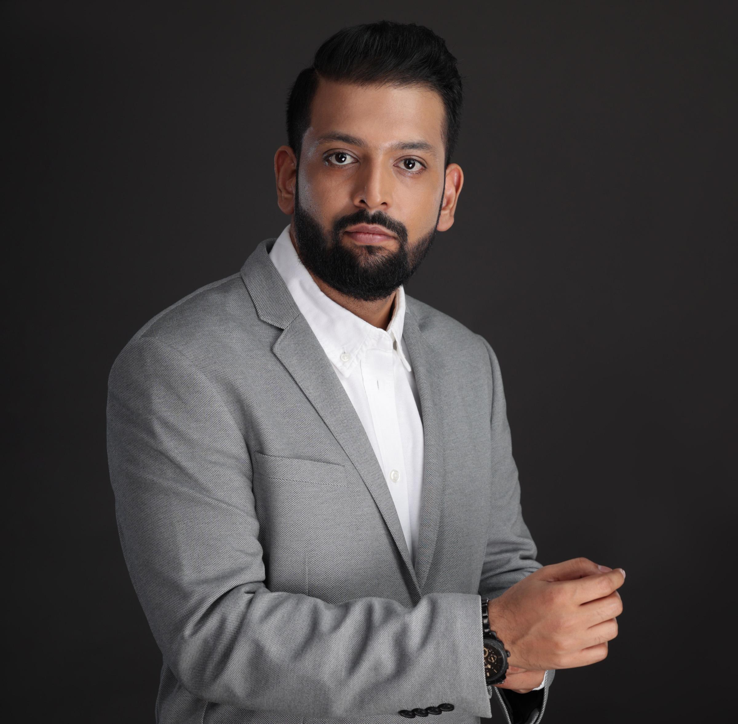 Corporate headshot session at the PK Photography studio in Andheri West, Mumbai