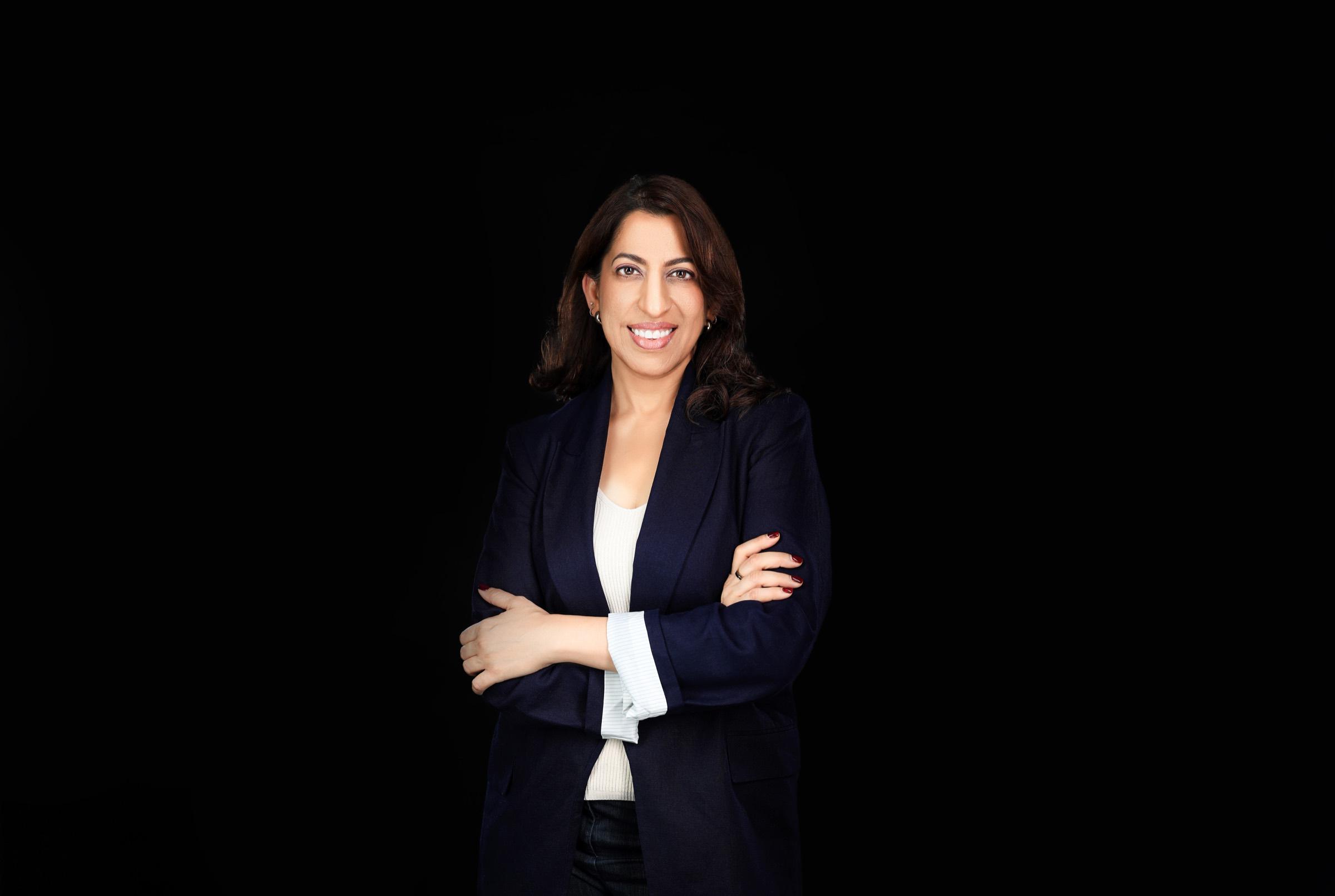 Studio lighting setup for a corporate headshot session in Andheri West Mumbai
